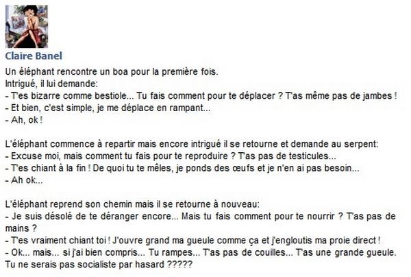 Une petite histoire drôle